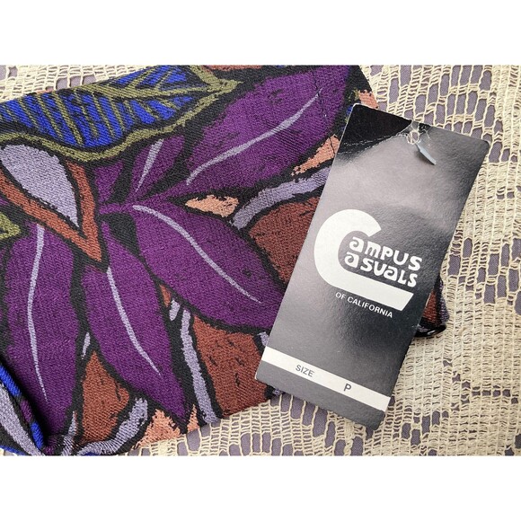 Vintage 80s Floral Blouse 1980s Dark Romantic Whimsigoth Top Size Medium - Picture 7 of 10